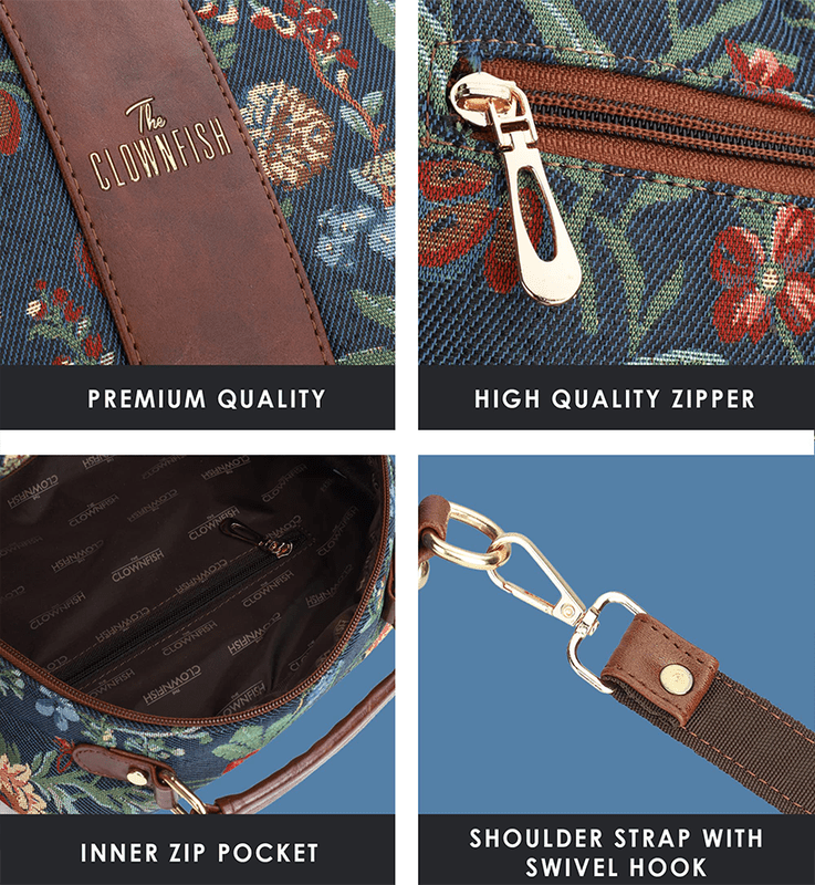 Elsie Series Tapestry Crossbody Sling Bag