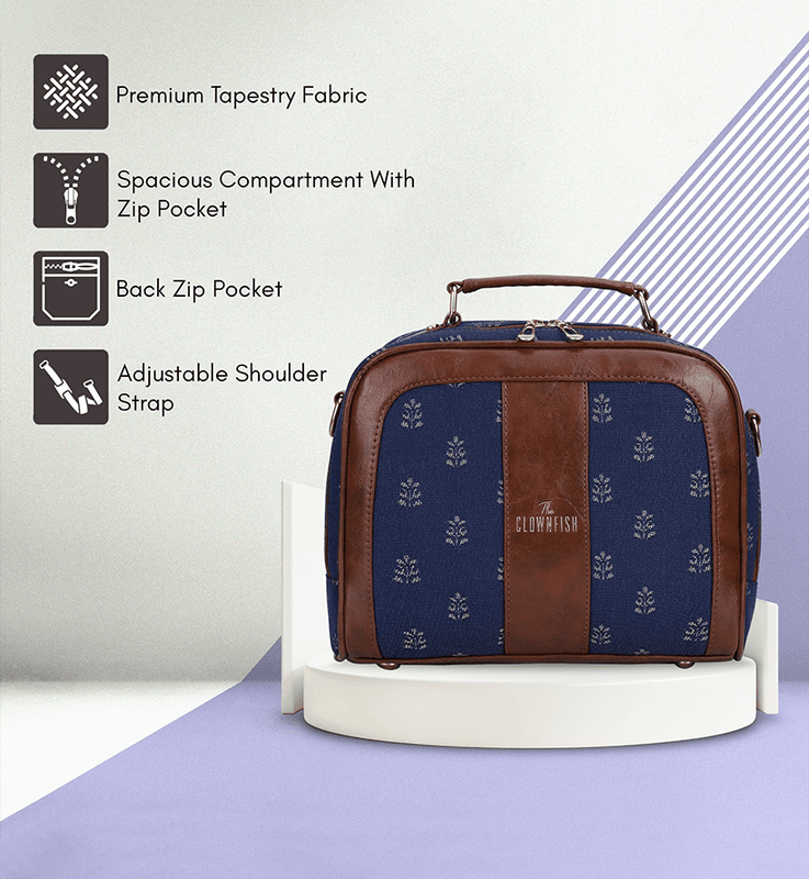 Elsie Series Tapestry Crossbody Sling Bag