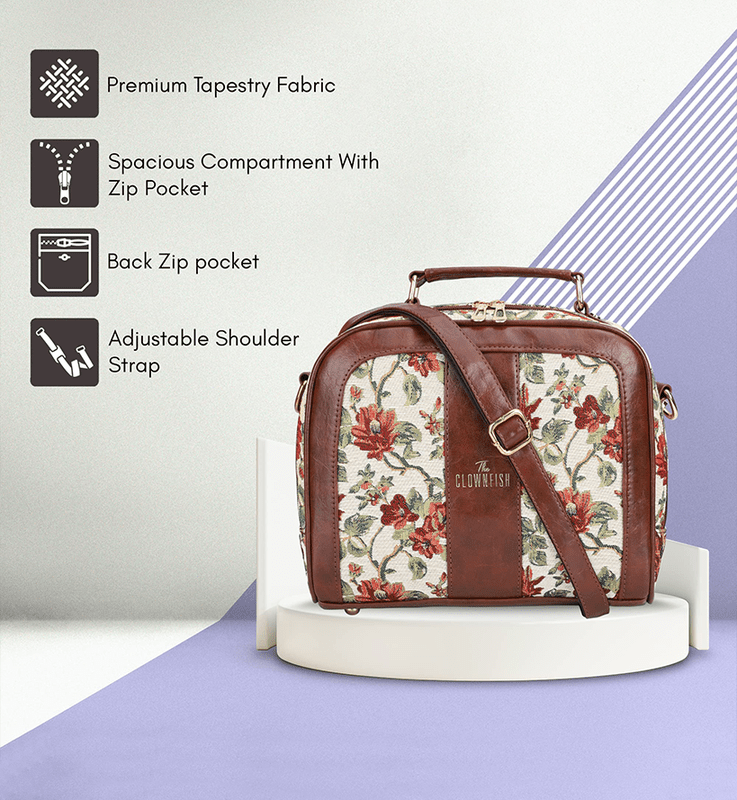 Elsie Series Tapestry Crossbody Sling Bag