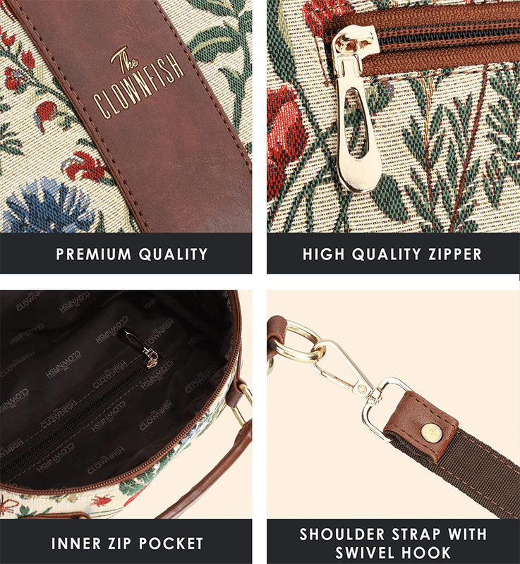 Elsie Series Tapestry Crossbody Sling Bag