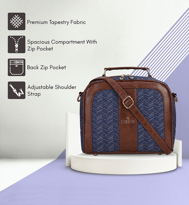 Elsie Series Tapestry Crossbody Sling Bag