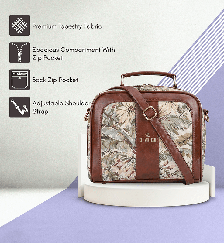 Elsie Series Tapestry Crossbody Sling Bag