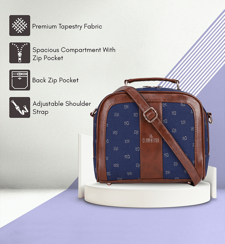 Elsie Series Tapestry Crossbody Sling Bag