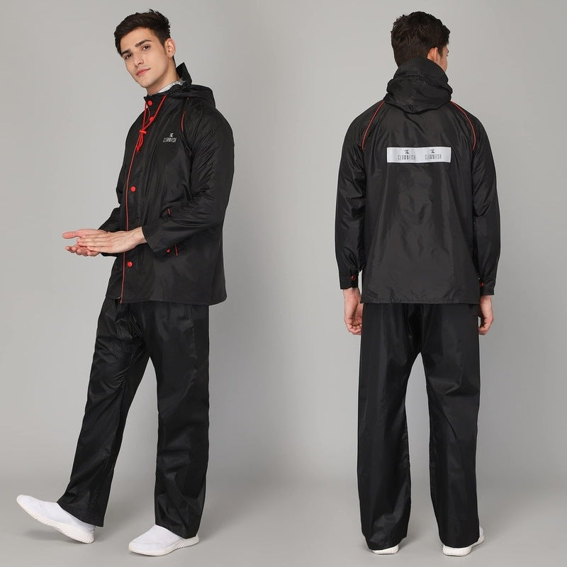 Clownfish men's solid raincoat - casual outings