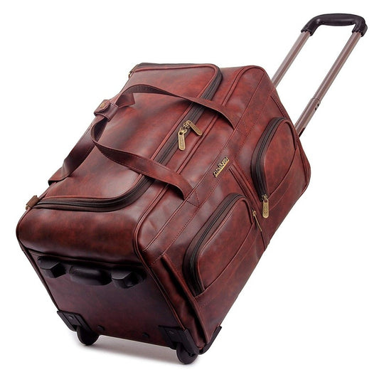 Clownfish Cruiser - Spacious faux leather travel duffel