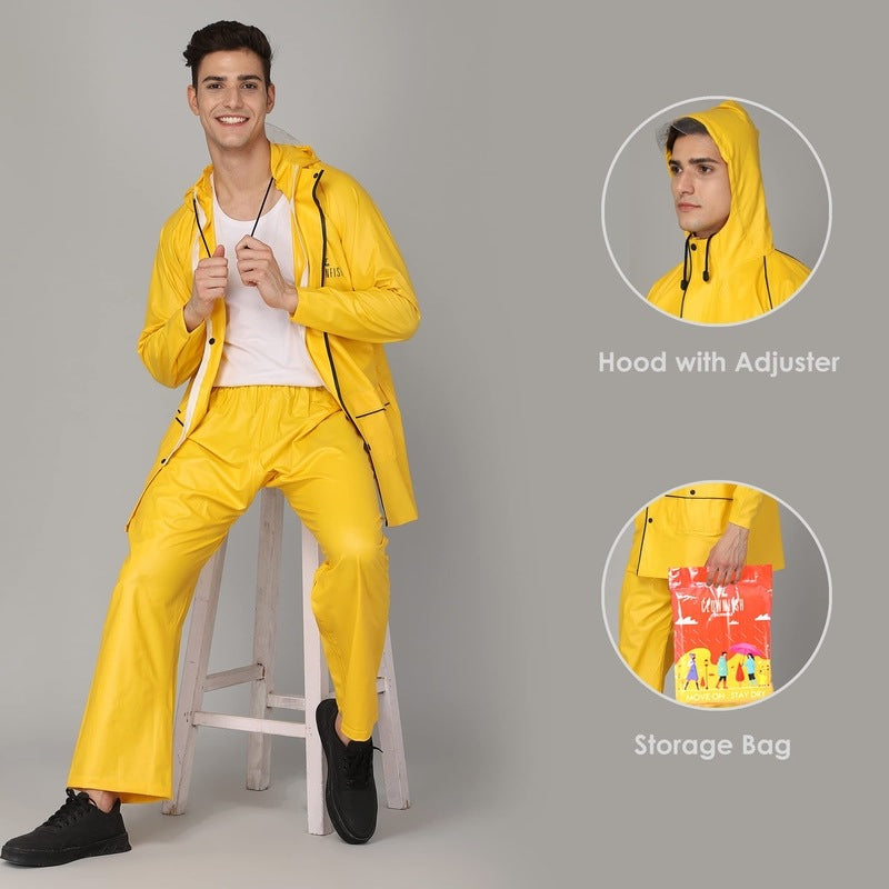 Clownfish Men's Solid Raincoat - ultimate rain protection