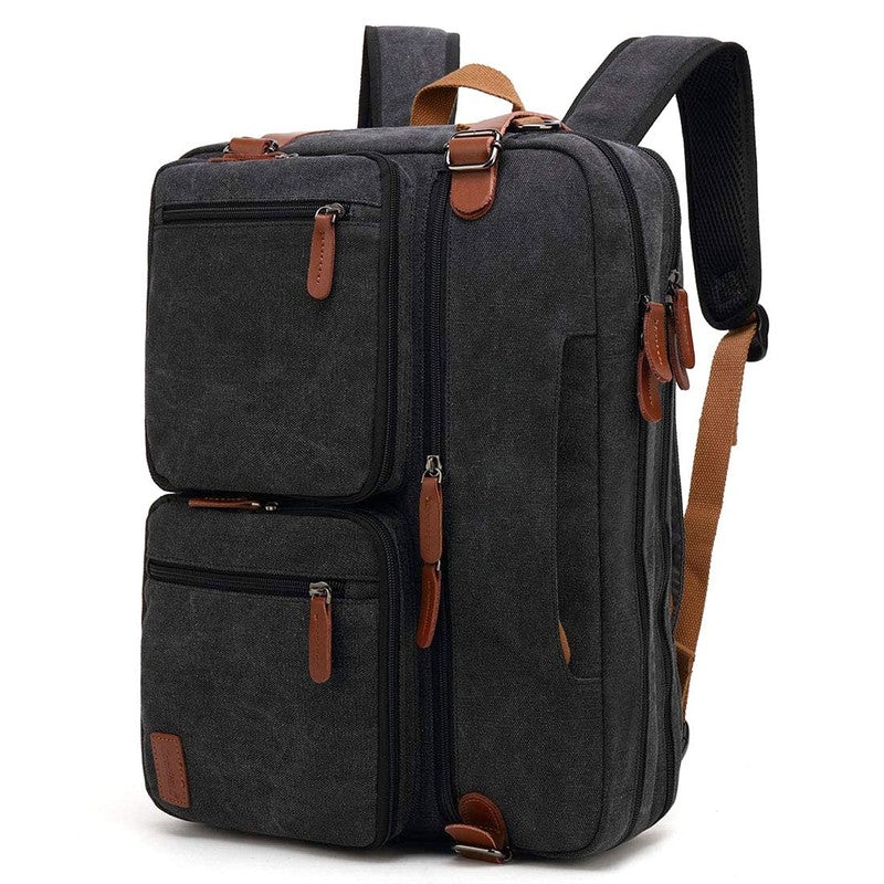 Buy CoolBELL Canvas Convertible Laptop Briefcase Backpack – The