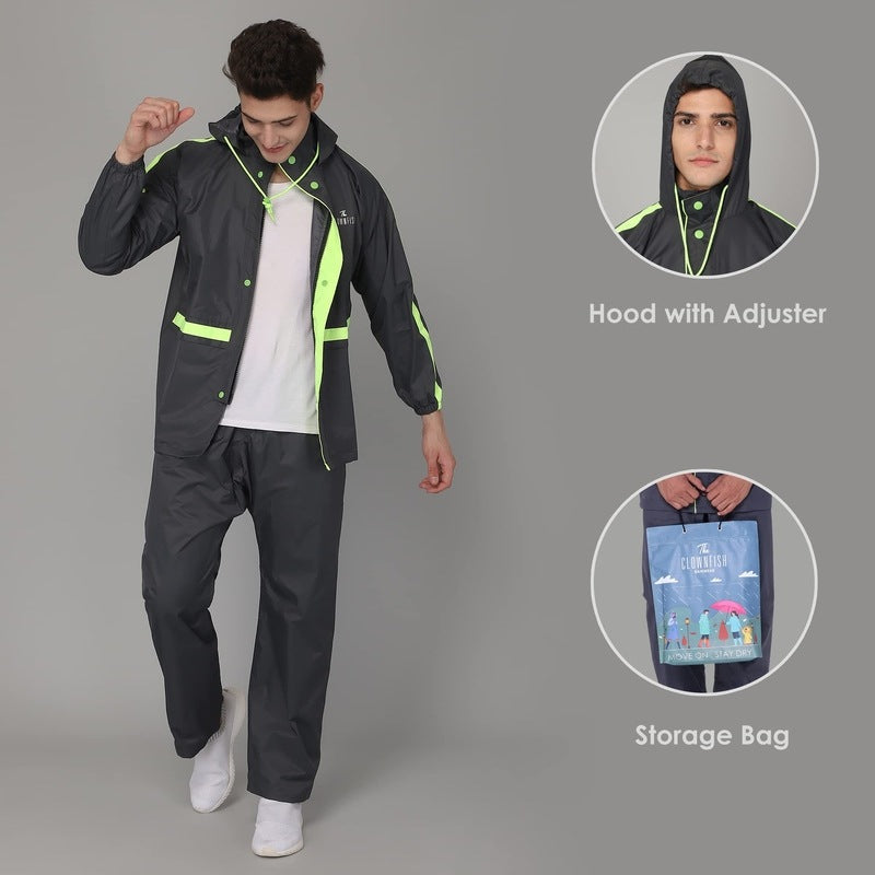 Clownfish Grey Raincoat - Protection against rain