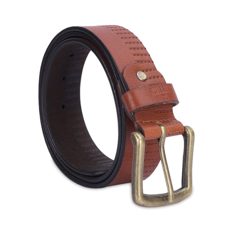 CLOWNFISH Men's Genuine Leather Belt - Golf Use