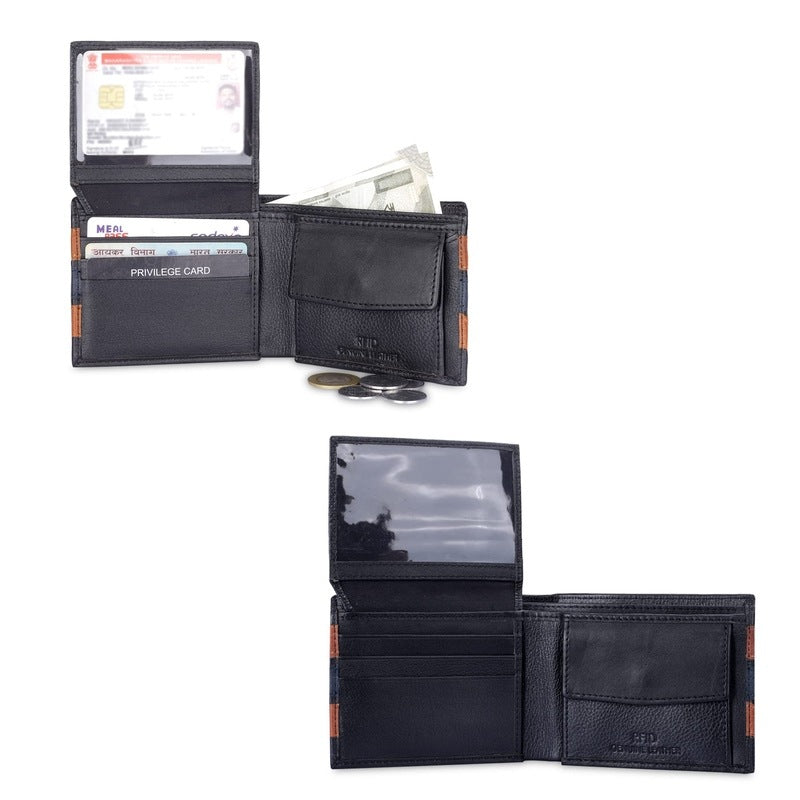 Clownfish Black Bi-Fold Wallet - Perfect for daily use