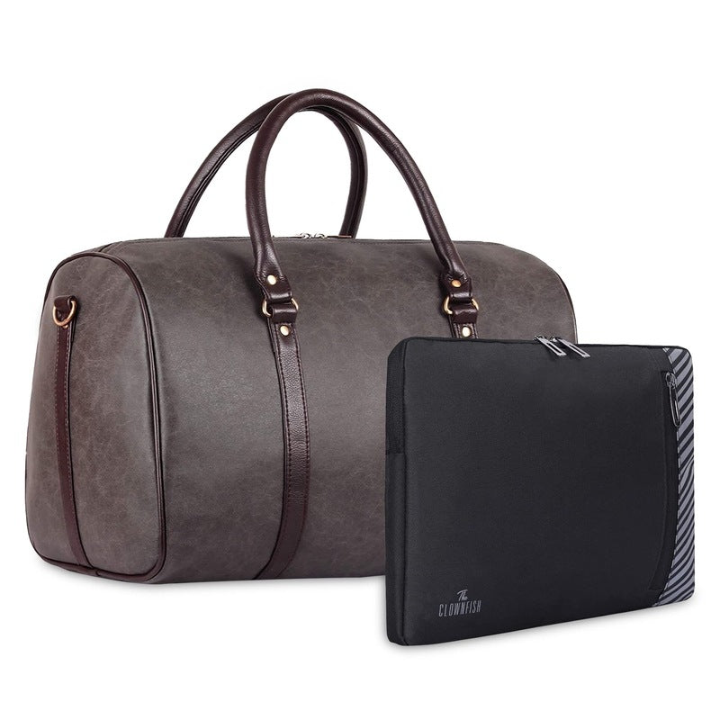 Clownfish duffel bag with laptop sleeve - perfect business combo