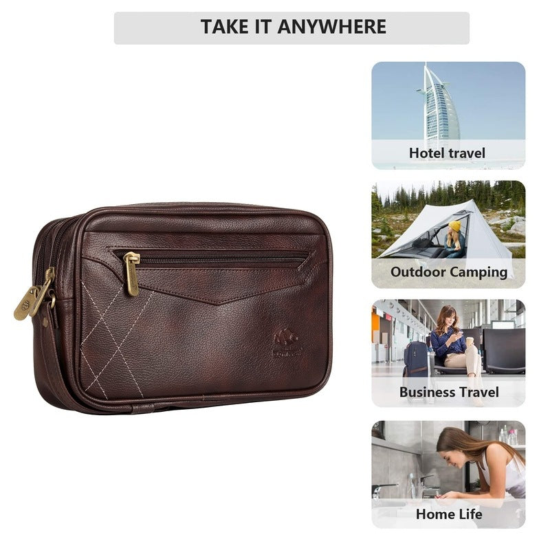 Clownfish dark brown pouch - convenient travel accessory