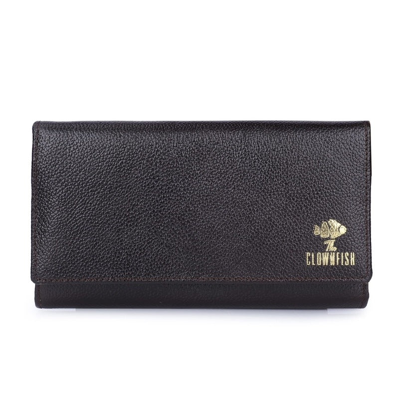 Clownfish Elsa Wallet - Durable Genuine Leather Clutch