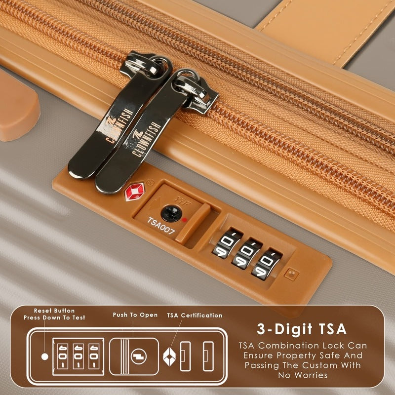 Clownfish TSA lock suitcase - Safe for international travel