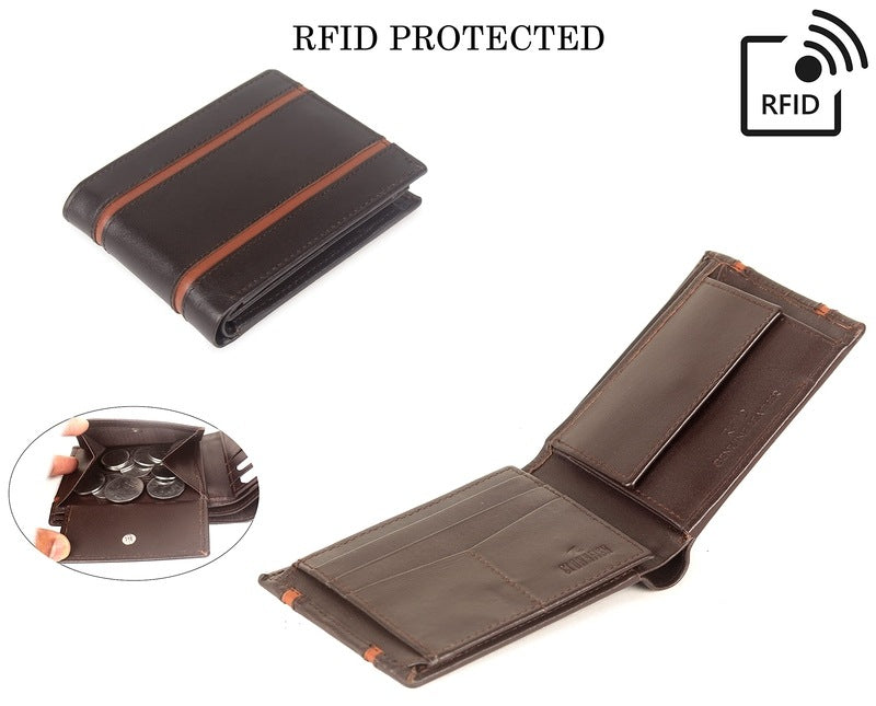 Clownfish RFID protected leather wallet - Stylish gift
