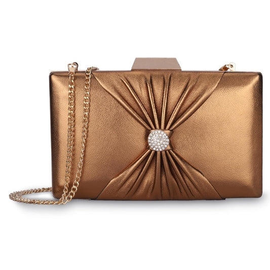 Clownfish Faux Leather Womens Party Clutch - Stylish Accessory
