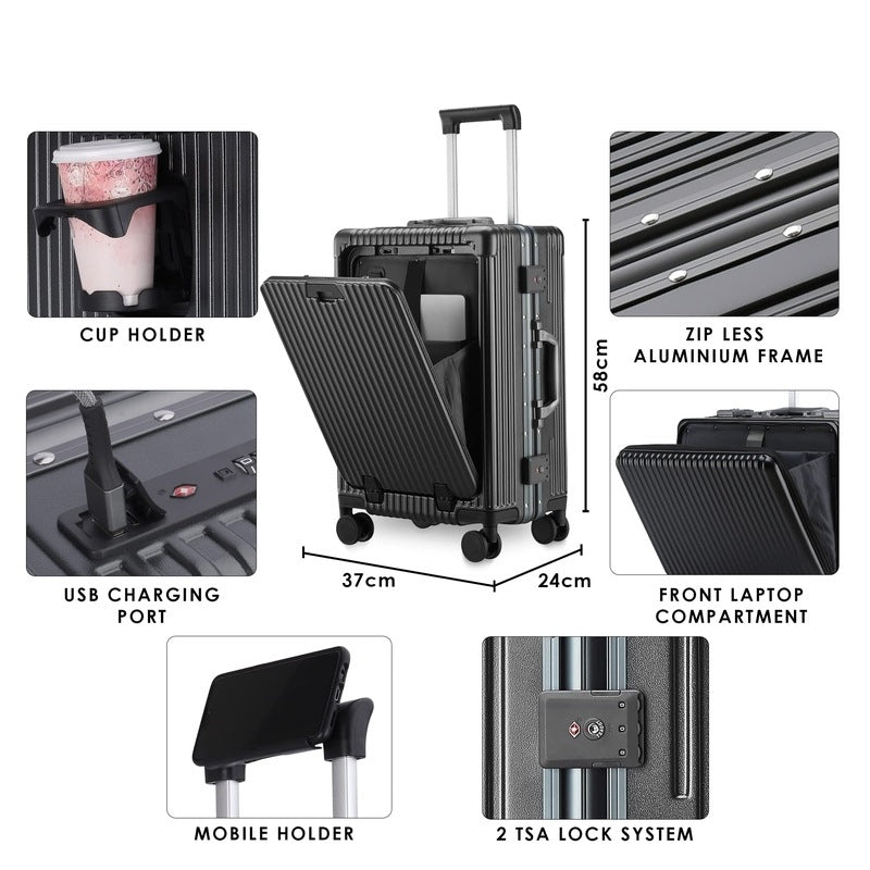 Battery Pack Carry On Suitcase With Charger Buy Luggage With