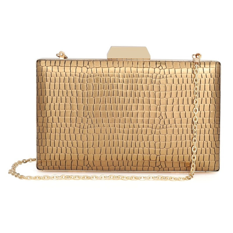 Clownfish Golden Clutch - Elegant Crystal Closure