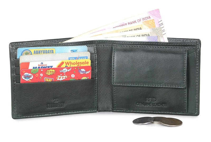 Clownfish Green Bi-Fold Wallet - Casual Outings