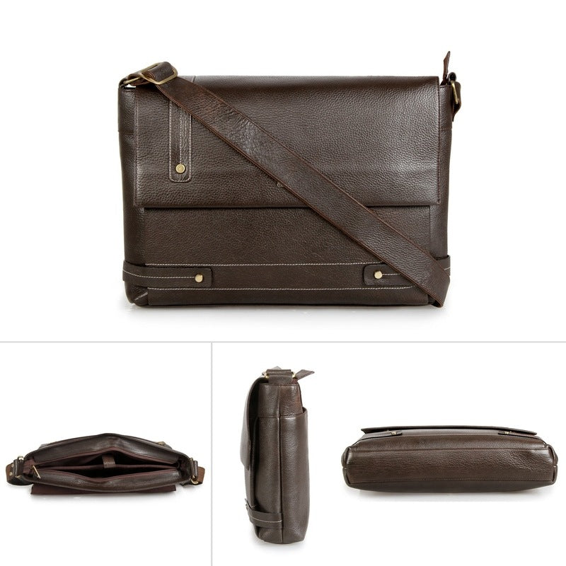Clownfish leather briefcase - stylish travel companion