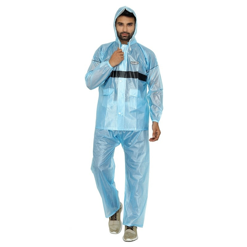 Clownfish Men's Solid Raincoat - Comfortable Travel Gear