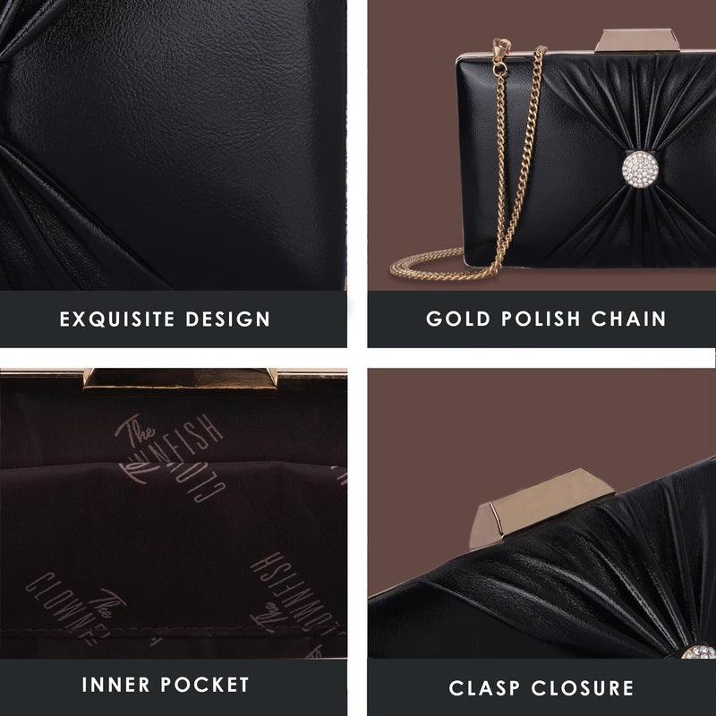 Clownfish Faux Leather Evening Bag - Casual Outing Essential