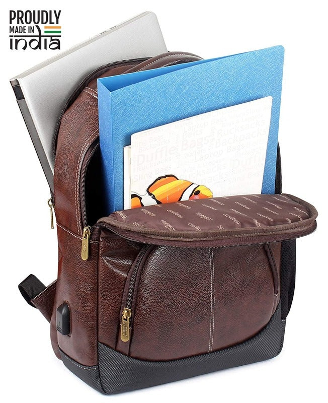 Clownfish Tan & Hickory backpack - Fashion accessory