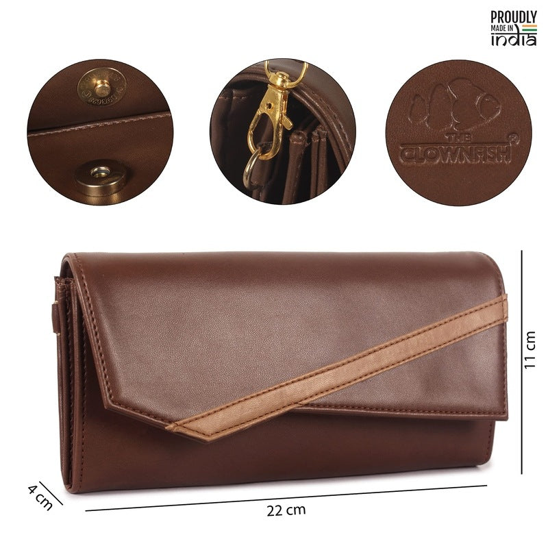 Clownfish brown wallet - Chic design for casual use