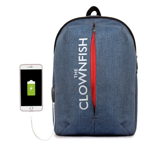 Clownfish Foxtrot Backpack - USB Port for Charging
