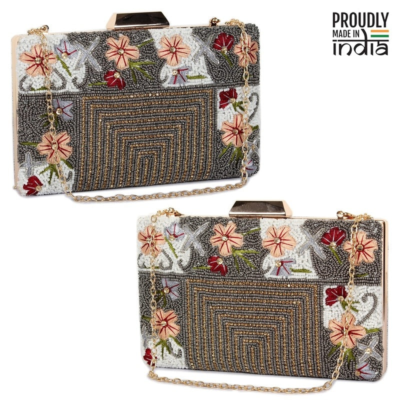 Clownfish Evening Bag - Functional Clutch with Chain Strap