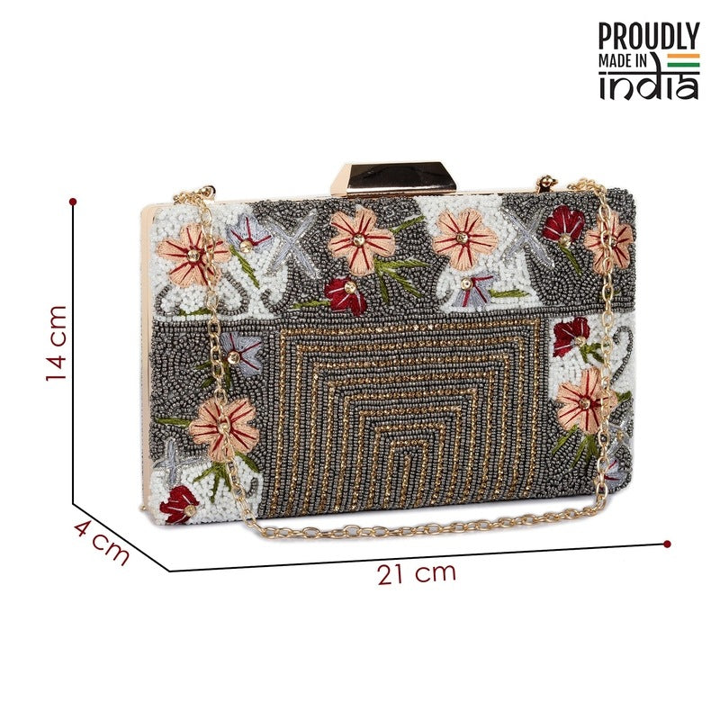 Clownfish Floral Embroidered Wallet - Perfect for Weddings
