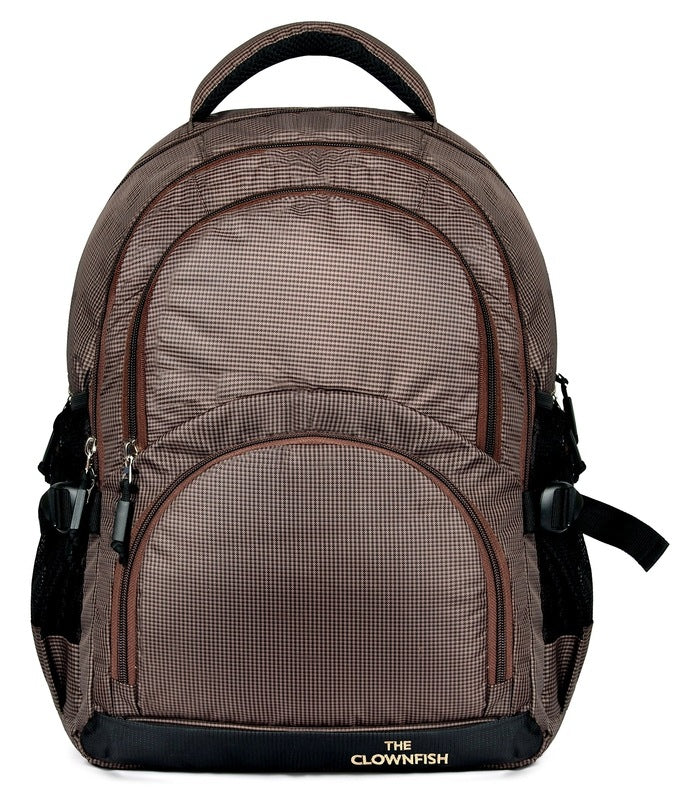 Clownfish Peanut Brown Laptop Backpack - Weekend Getaway