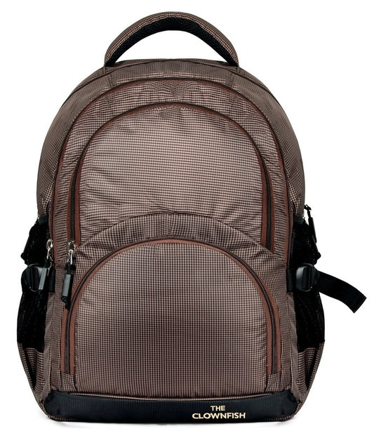 Clownfish Peanut Brown Laptop Backpack - Weekend Getaway