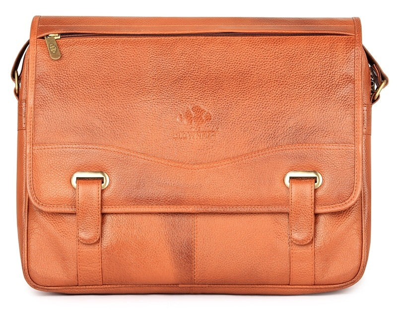 Clownfish Genuine Leather Briefcase - Ideal for Students