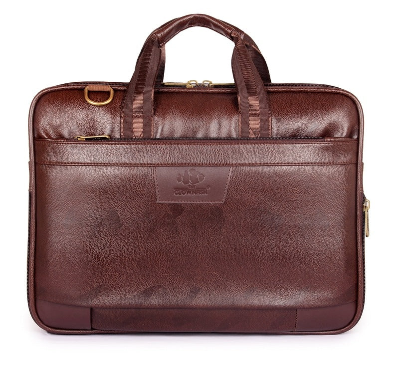 Clownfish 15.6 inch faux leather bag - Stylish accessory