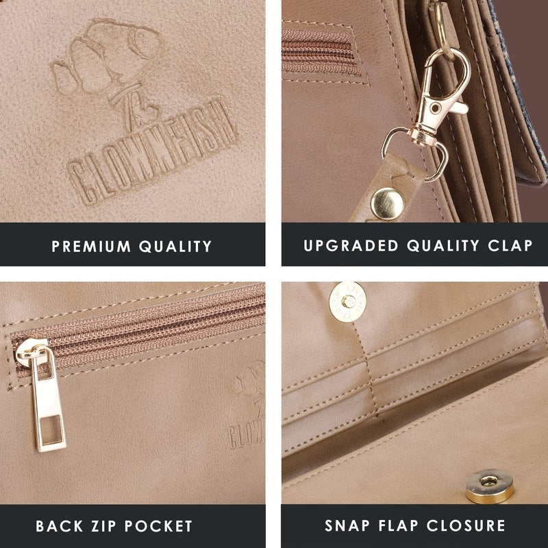 Clownfish Faux Leather Women Wallet - Elegant for Work