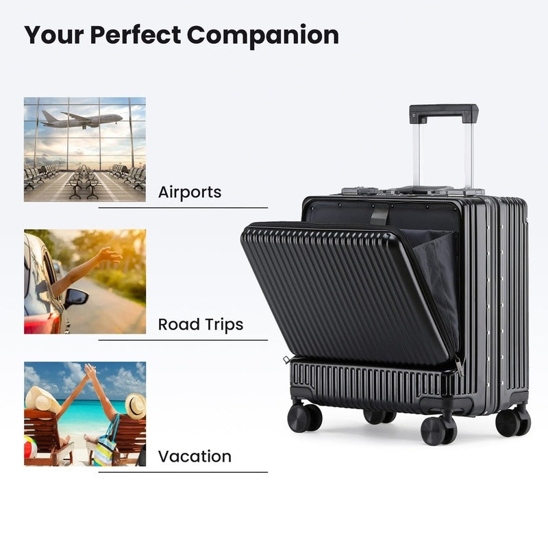Clownfish JetSetter Black Trolley Bag - Convenient for Weekend Getaways