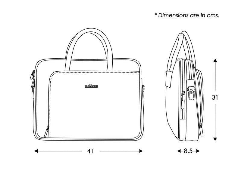 Clownfish Crocodilan Laptop Briefcase - Business Use