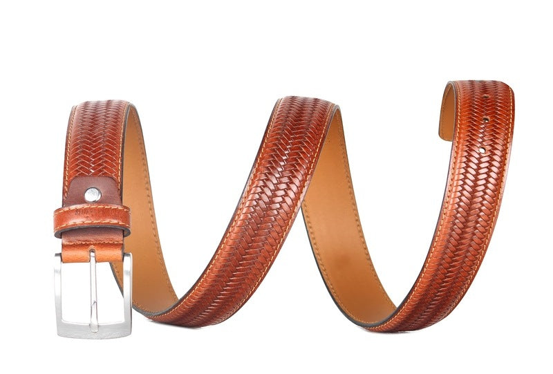 Clownfish men's embossed leather belt - perfect for casual outings