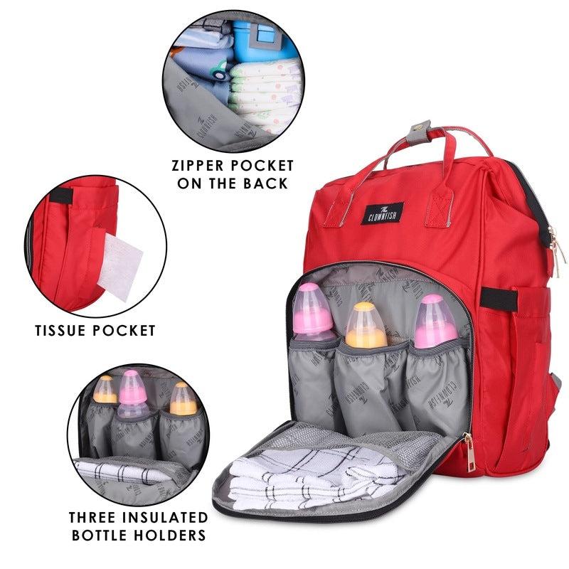 Clownfish Diaper Bag with Bottle Holders - everyday use