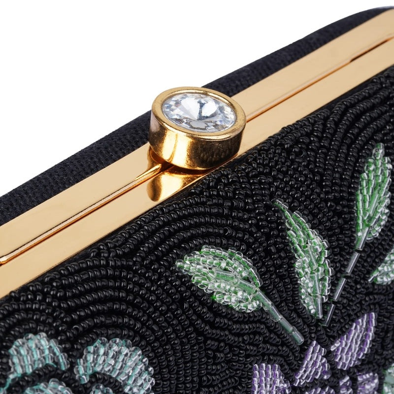 Clownfish Floral Bead Work Clutch - Formal events