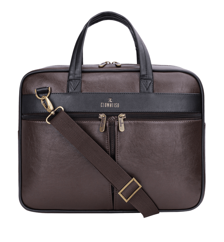 Isaac Series Faux Leather 15.6 inch Laptop Bag