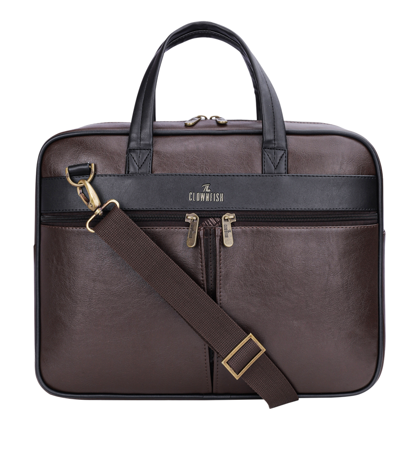 Isaac Series Faux Leather 15.6 inch Laptop Bag