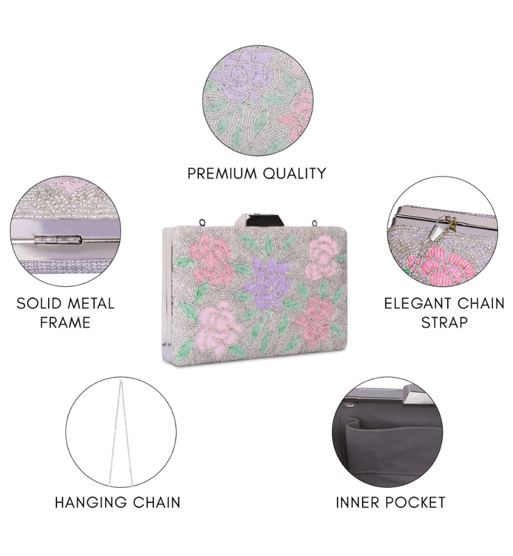 Anmol Collection Women's Party Clutch Sling Wallet