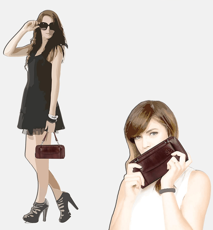 The Clownfish Dark Brown Women's Wallet