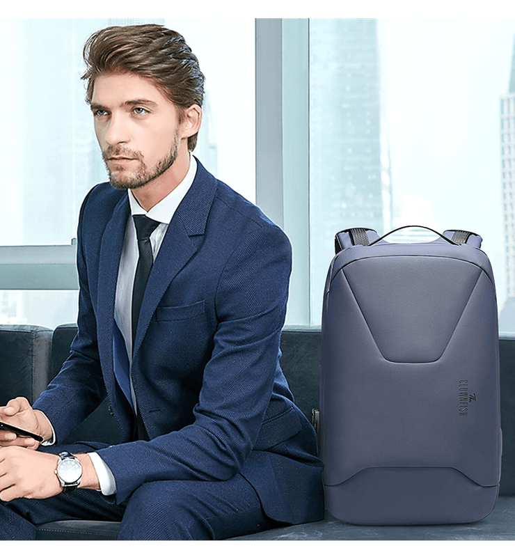 The Clownfish Anti-Theft Laptop Backpack with Password Number Lock
