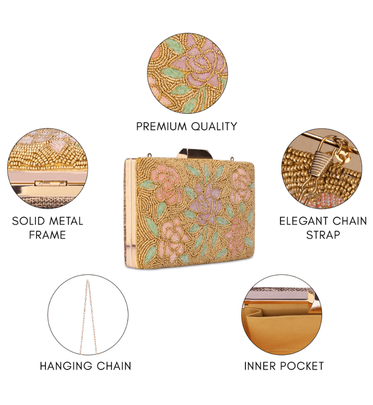Anmol Collection Women's Party Clutch Sling Wallet