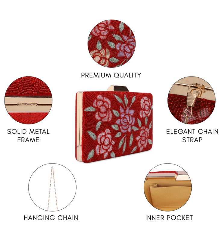 Anmol Collection Women's Party Clutch Sling Wallet