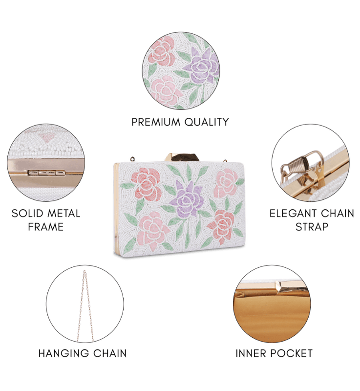 Anmol Collection Women's Party Clutch Sling Wallet
