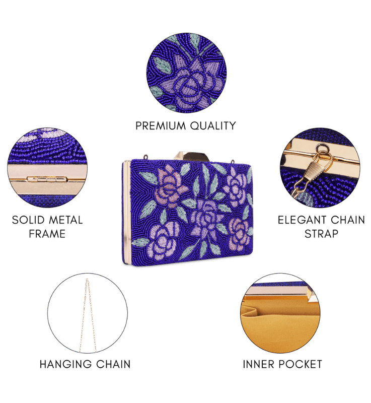 Anmol Collection Women's Party Clutch Sling Wallet